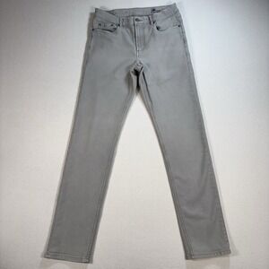 Faherty Terry 5-Pocket Pants Mens 30x31* Iron Gray Slim Straight Stretchy *READ*